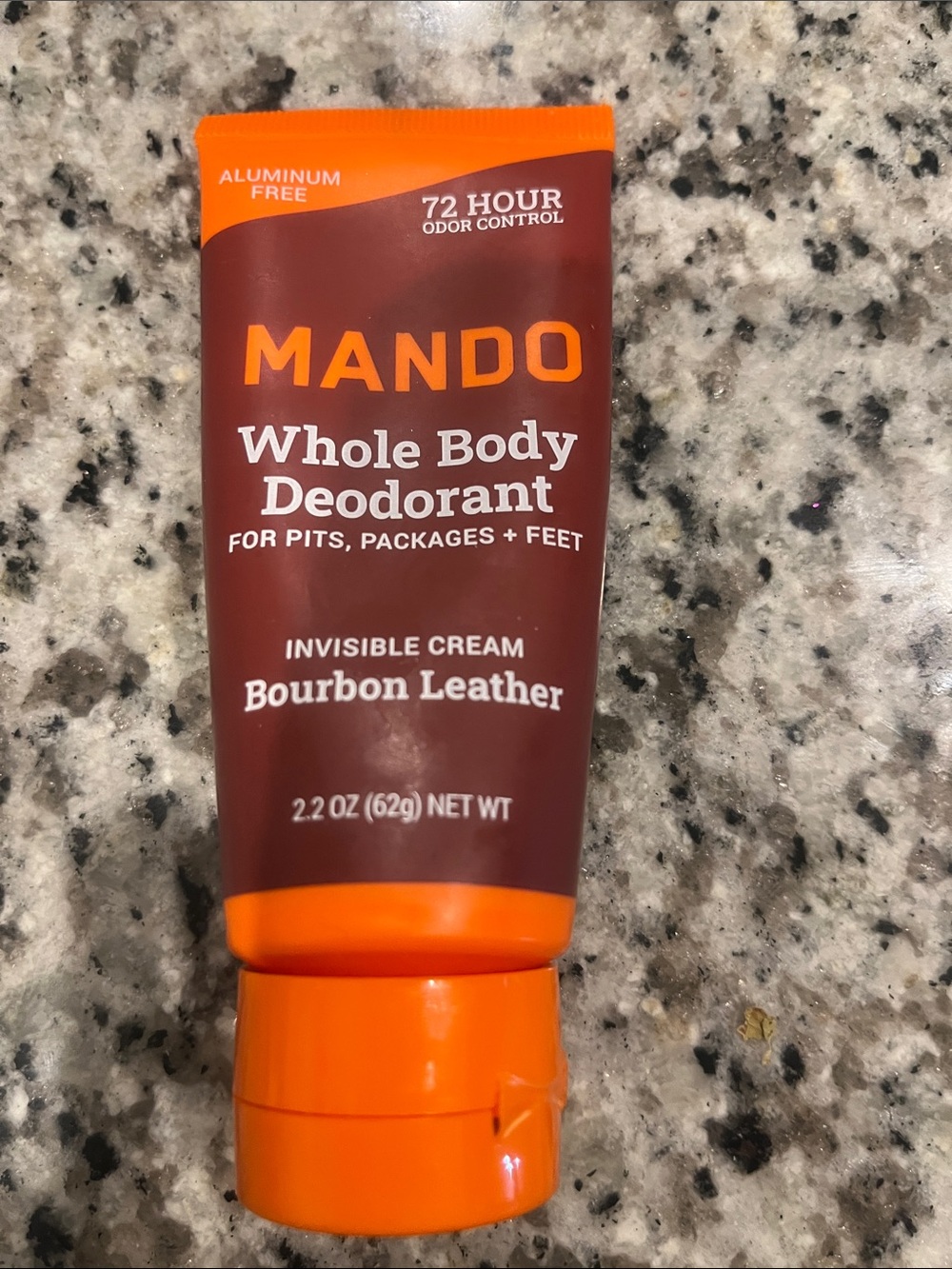 Whole Body Deodorant Invisible Cream - Bourbon Leather (Brown/Orange)